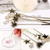 Nail Art Kits 12cm Gel Polish Metal Stirring Rod Tools Acrylic Powder Liquid UV Spoon Pin Star Dotting Embossed Pen Manicure