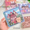 Caderno de folhas soltas para aglutinante removível para estudantes Kawaii School Office Supplies Notepad Planner Agenda Diário Caders de artigos de papelaria