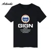 T-shirts pour hommes GIGN été mode loisirs hommes/femmes vêtements de rue t-shirts à manches courtes t-shirt style décontracté mâle coton garçons/filles manteaux