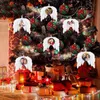 Świąteczna dekoracja przyjęcia świąteczna rama z piór aniołów ozdoby navidad 2023 Nowy rok choinki wisiorek rzemieślniczy