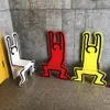 Panchine da patio Keith Haring sedia per bambini marca di moda spot graffiti arte moderno arredi per la casa decorativa tn2374