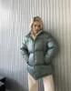 Kurtki damskie Nowy projekt Kobiety 2022 Winter Parka Stylowa płaszcz w dół Green Grey Biała odzież wierzchnia T221105