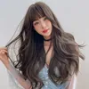 Hair Lace Wigs Wig Female Whole Top Air Bangs Head Cover ffy Big Wave Curly Fashion Long Hair