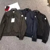 Дизайнерские куртки Monclair Moncle r Куртки Франция Бомбер с вышитым значком на лобовом стекле Мужские уличные пальто Полные этикетки S-3xl