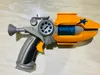 Gun Toys 22 см Синий Фиолетовый мешок oppo Поколение 1 Slugterra Gun Toy с 2 пулями 1 кукла 5 воздушных мягких пуль Boy Pistol slug terra Gun d0 T221105