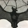 Halloween Black Bat Kurtyna koronkowa płaszcz szalik 93x57 cm 36x22 cala rozwijana zestaw 2185G5404715