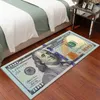 Dywany wejście do dywanu funt eur biegacz papier Pieniądze 100 dolarów Bill LOUNG Dywan salon sypialnia wystrój domu T221105