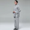 Ethnic Clothing Buddhist Monk Robes Costume Shaolin Clothes Uniform Meditation TA524