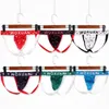 Majaki 6pcs/Zestaw seksowne męskie bieliznę jockstraps bawełniane bikini g-strings men Thongs Cuecas Męskie majtki