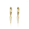 Orecchini pendenti ISUEVA Gold Filled Cubic Zircon Semplici Huggies Percing Oreilles Per la moda femminile