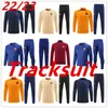 トラックスーツ 22-23 ANSU FATI Camisetas de Football LEWANDOWSKI トラックスーツ ロングプル ジッパー ジャケット TRACKSUIT 男性と子供バルサ セット 大人トレーニング スーツ バルセロナ