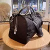 Men Fashion Duffle Bag Triple Black Nylon Travel Bags Mens Handle Bagage Gentleman Business Tote met schouderriem lovende recensies