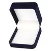 Jewelry Pouches Velvet Cufflinks Brooch Storage Box Case Holder Jewellery Display 7x7x3.5cm