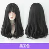 ヘアレースウィッグメスミディアムエアバングロングヘアフェイス修理梨の花の頭のマイクロカーリーウィッグセット