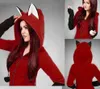 Vestes pour femmes Animal Ear Cosplay vient manteau à capuche chaud orange sweat-shirt unisexe sweats à capuche T221105