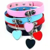 Choker Leather Heart Studded Spike Rivet Buckle Sexy Collar Necklaces For WomenGothic Chain Goth Jewelry Accessories