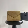 Vintage tasarımcı çanta kadın çapraz vücut postacı Çanta lüks çanta Süet askılı Çanta Kadın Hobo Çanta Basit Crossbody Koltukaltı çanta 221.029