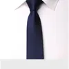Bow Binds formelle Geschäftsmarke Mode Slim for Men Solid Blue 7cm Gravata Beruf Arbeit Corbatas Krawatte Herren Binden Geschenkbox