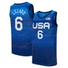 Baskettröjor kvinnor USA basket sommar 15 Brittney Griner Jersey 10 Breanna Stewart 4 Jewell Loyd 9 A'ja Wilson 6 Sue Bird 12 Diana Taurasi USA Red Men Men