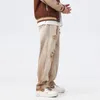 M￤ns jeans 2022Fashion Classic Distressed Unisex Men's Street Casual Pants Trend Baggy Straight Hip Hop Light Brown