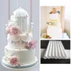 Bakeware Tools 10Pcs 21cm/24cm/30cm Cake Dowels White Plastic Support Rods Round Straws Suspended Piling Straw Reusable