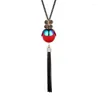 Pendant Necklaces Fashion Tassel Women Necklace Long & Pendants Colorful Beads Gift For Girl Ladies Jewelry Drop