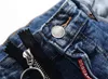 Europäische Marke DS Jeans Hosen Persönlichkeit Mode Männer Slim Stretch Reißverschluss Ahornblatt neue Jeanshosen beiläufige lose Jungenhose Hosen für Männer