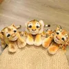 30Cm Simulation Tigre Lion Léopard En Peluche Jouets Doux Animaux Coussin Animaux En Peluche Poupées Canapé Décor À La Maison Pour Bébé Enfants Cadeau D'anniversaire J220729