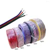 Accessoires d'éclairage Fil électrique Câble LED Rallonge Connecteur 2Pin 3Pin 4Pin 5Pin Pour WS2812 3528 RGBW RGB CCT Strip 5m-100m