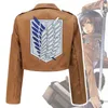 Attack på Titan Shingeki No Kyojin Cosplay Anime Costumes No Kyojin Scouting Legion Jacket Costume Dress J220720
