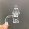 Blender Quartz Banger with Smoking Carb Cap Heating Bowls Inner Column Slurper 14mm Male 90 Degree Heat Rig For Hookahs Bongs Accessories