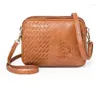 Kv￤llsp￥sar broderi blomma axelv￤ska f￶r kvinnor pu l￤der crossbody liten fyrkantig vintage messenger multifunktion handv￤ska s￤ck