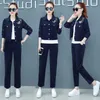 Women's Two Piece Pants Trending Products 2022 Women Clothing Corduroy Jacket Suit Autumn Leisure 2 Set High Quality Fashion Female 1573