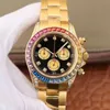 Heren Watch Heren automatische mechanische horloges 44 mm Fashion Heren Diamond horloges roestvrijstalen vouwbesparen sporten waterdichte Montreux