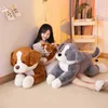 5070100Cm Lifelike Border Collie Cuddly Soft Puppy Cuddly Animal Dolls Real Life Dog Plush Toy For ldren Birthday Gift J220729