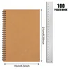 Pak A5 Soft Cover Spiral Notebook Journal Blank Sketch Book Pad Diary Planner met papier