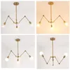 H￤ngslampor loft industriellt justerbart spindelljus retro kreativ personlighet nordisk j￤rn satellit luminaria pendente