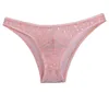 Unterhosen 5 teile/los männer Slips Sheer Rhombus Männliche Spitze Unterwäsche Durchsichtige Tasche Bikinis Mini Hosen