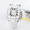 Woman Quartz Movement Watch Stainless steel watchcase rubber watch Quartz Watch Female Clock 034289j