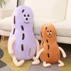 3075Cm Kawaii Mascot Cute Peanut Plushie Toy Soft Cartoon Colorful Mother Plants Stuffed Beautiful Doll Baby Pillow kids Sussen Gift J220729