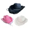 Basker kvinnor män rhinestone fedora hatt för vintern höst elegant dam poshoot