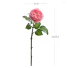 Fiori decorativi Bouquet artificiale Belle rose di seta Decorazioni per la tavola della casa di nozze Disporre piante finte Regalo di San Valentino