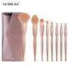 Makeup Brushes 8-Piece Electropated Skin Color Brush Set Beauty Tools Eye Shadow Blusher
