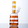 Pequeno Mini Dab Rig 5 mm de espessura Heady Bong 14 milímetros Feminino inline Joint Perc de vidro da tubulação de água Oil Rigs 6 Inch Bongs com a bacia