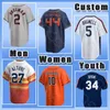 2 Alex Bregman 27 Jose Altuve Camisa de beisebol 44 Yordan Alvarez Nolan Ryan Kyle Tucker Jake Meyers Jeff Bagwell Astros Jeremy Jose Abreupena Craig Biggio Luis Garcia