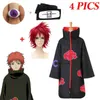 2021 أزياء جديدة الأزياء Sasori Cosplay أزياء معطف أسود للبالغين للملابس الهزلية.