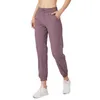 LU-2022 Yoga outfit Womens Workout Sport Joggers Running Sweatpants with Pocket 666205x