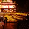 6pcs/lot Solar Waterdichte gazon licht tarweoren lichten riet lamp rijst patio tuin villa decoratieve landschapslampen