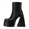 Boots Arden Furtado 2022 Женская платформа Matin Squaretoe Странный стиль высотой 8 см. Сексуальная молния на молнии сапог Большой размер 41 220906