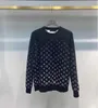 Kadın Tees Tees Tasarımcı Sweaters Lüks Erkek Jakard Stripe Man Paris Moda Tee Street Uzun Kollu Lüks